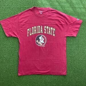 Y2K Champion Florida State Seminoles Maroon T-Shirt Sz L